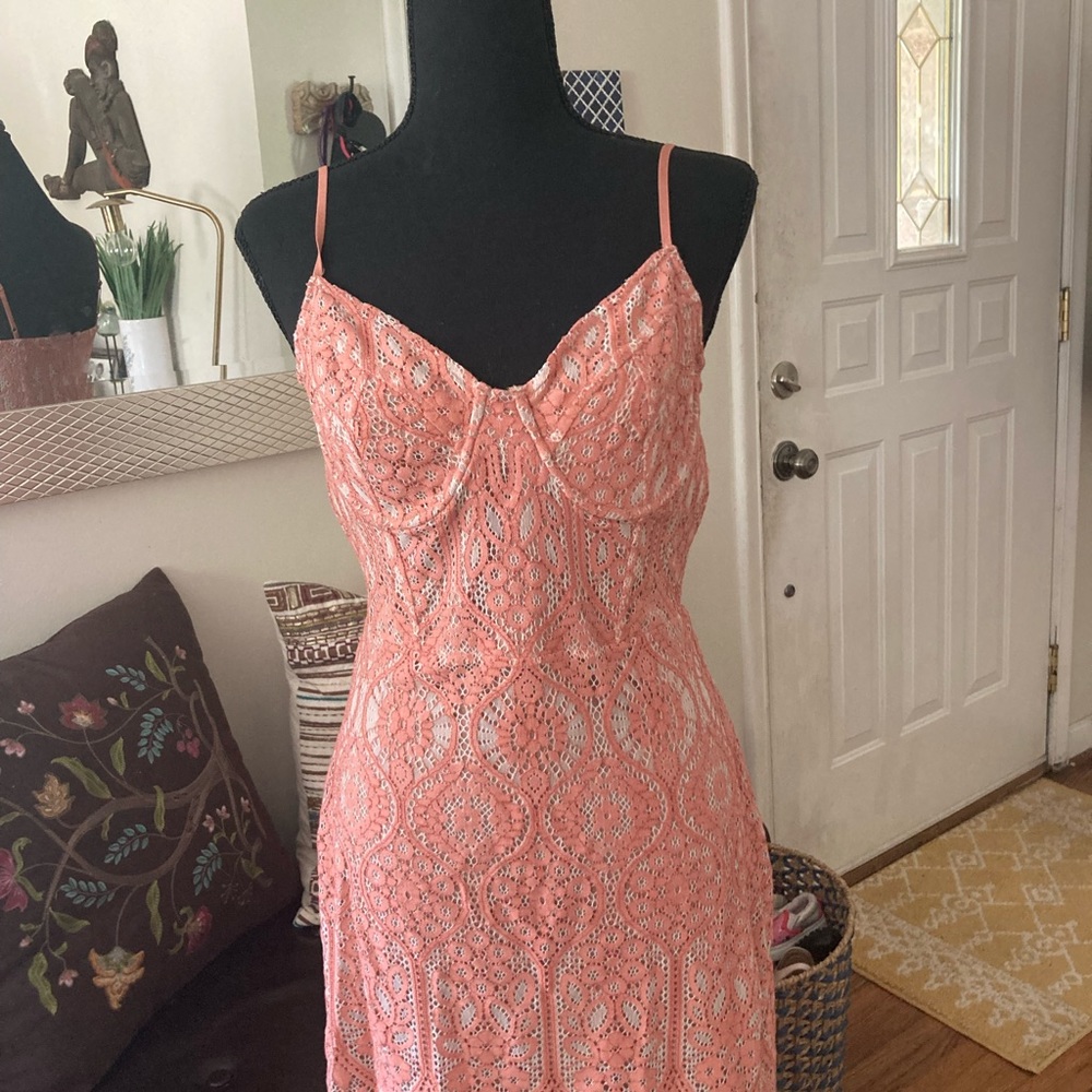 Express pink lace dress only worn once!